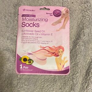 Pink Moisturizing Socks with Sunflower Seed Oil